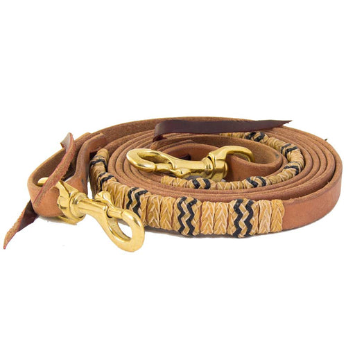 Teskey's 5/8" Harness Leather Rope Rein Tack - Reins Teskey's   