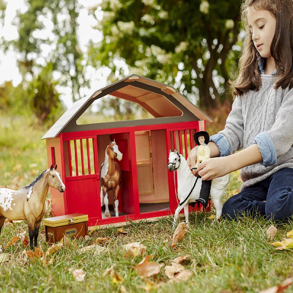 Breyer Two-Stall Wood Barn KIDS - Accessories - Toys Breyer   