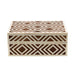 Resin Box with Lid and Pattern Inlay HOME & GIFTS - Home Decor - Decorative Accents Creative Co-Op   