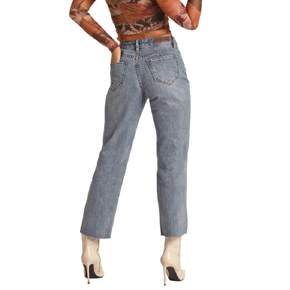 Rock & Roll Denim Back Yoke Crop Jean WOMEN - Clothing - Jeans Panhandle   