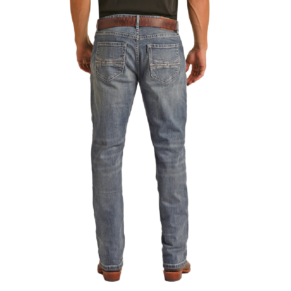 Rock & Roll Denim Hooey Double Barrel Stackable Jean - FINAL SALE MEN - Clothing - Jeans Panhandle   