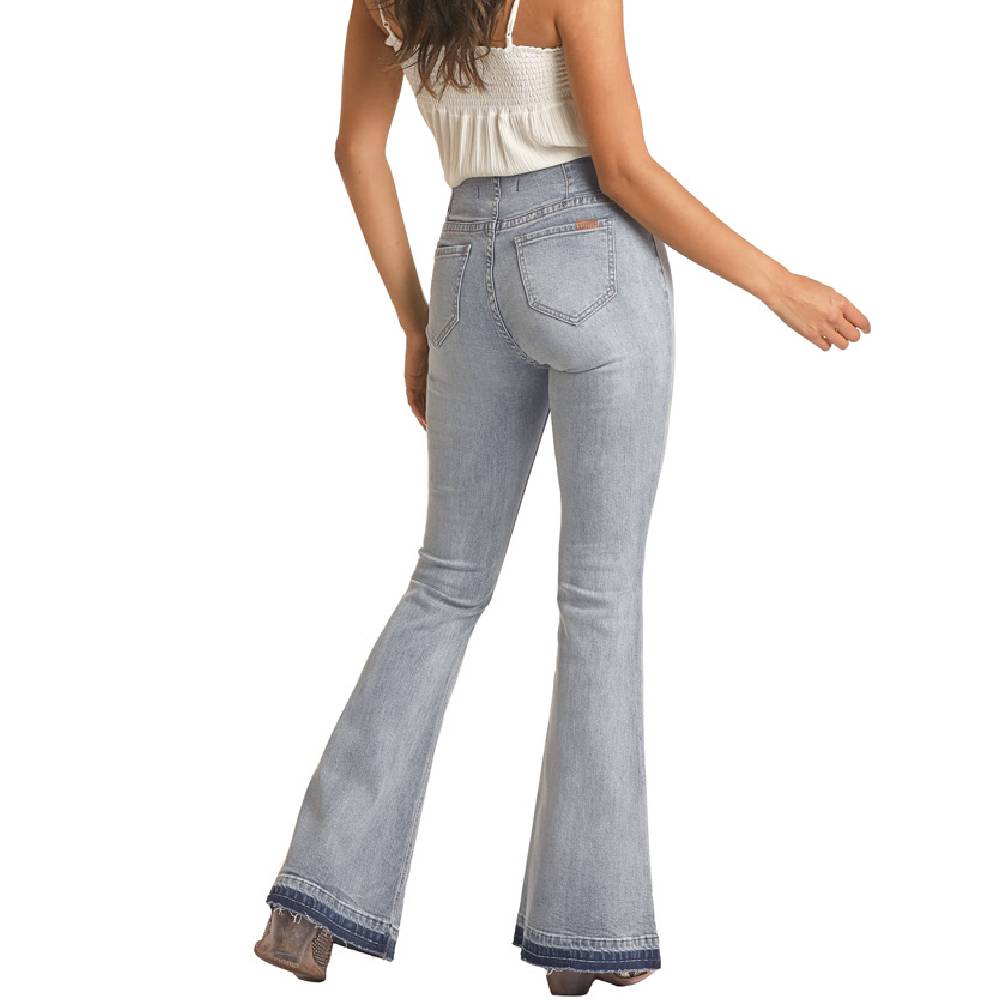 Rock & Roll Denim Womens Bargain Bell Bottom Flare Jeans - FINAL SALE WOMEN - Clothing - Jeans Panhandle   