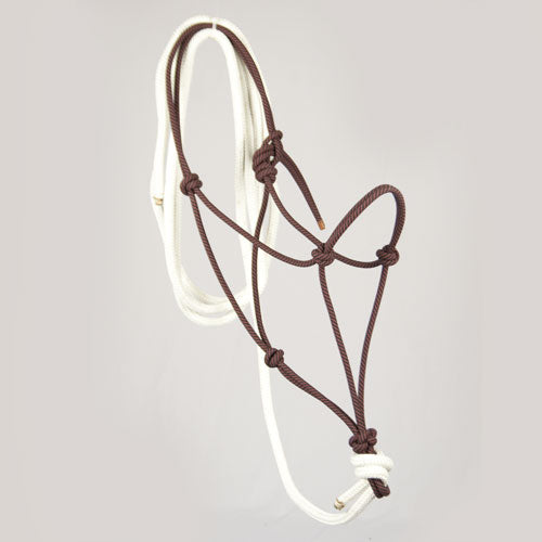 Steele Halters Rope Halter with 12' Lead - Teskeys