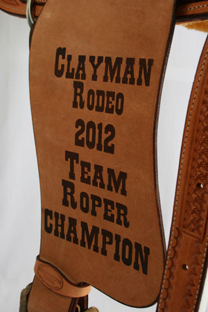 Trophy Roping Saddle #36 CUSTOMS & AWARDS - SADDLES TESKEY'S SADDLERY LLC   