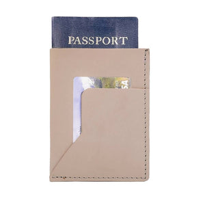 Rustico Passenger Leather Passport Sleeve ACCESSORIES - Luggage & Travel RUSTICO Natural  