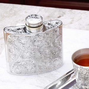 Comstock Heritage Engraved Flask HOME & GIFTS - Tabletop + Kitchen - Bar Accessories Comstock Heritage   