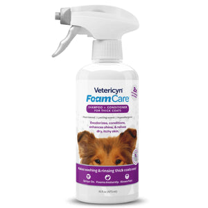 Vetericyn Foaming Spray Shampoo - Thick Coats Unclassified Vetericyn   