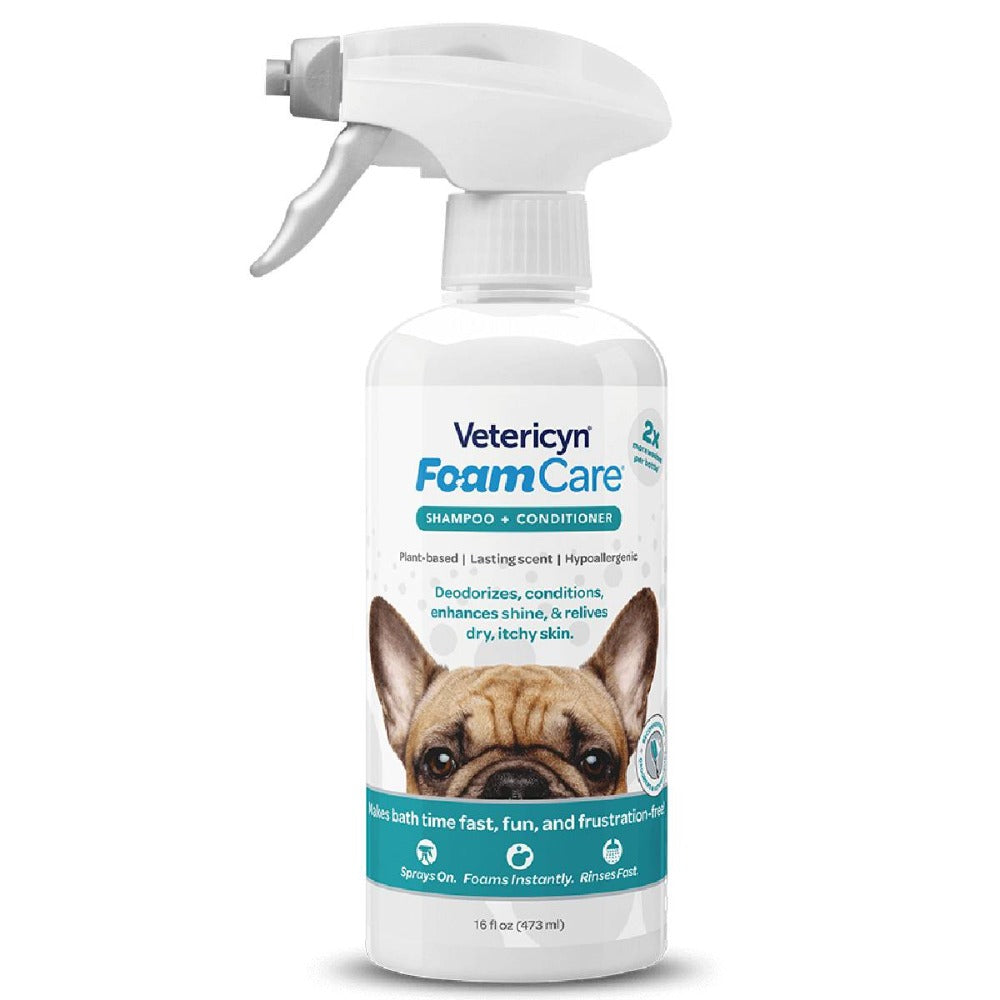 Vetericyn FoamCare Dog Shampoo - All Coats FARM & RANCH - Animal Care - Pets - Accessories - Grooming Vetericyn   