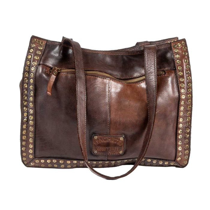 Spaghetti Western Leather Stud Shoulder Bag WOMEN - Accessories - Handbags - Shoulder Bags Spaghetti Western   