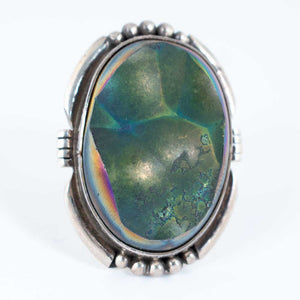 Large Druzy Stone Oval Ring WOMEN - Accessories - Jewelry - Rings Sunwest Silver   