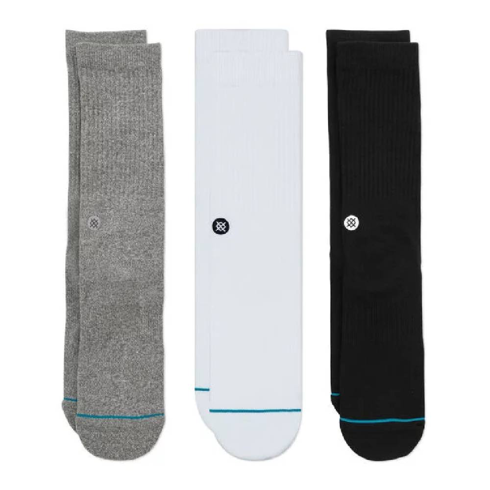 Stance Men's Icon Crew Socks - 3 Pack MEN - Clothing - Underwear, Socks & Loungewear Stance   