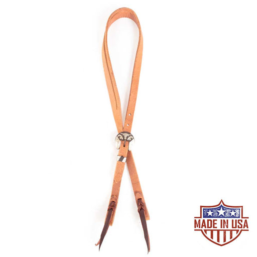 Teskey's Roughout Split Ear Headstall w/Longhorn Buckle Tack - Headstalls Teskey's Light Oil