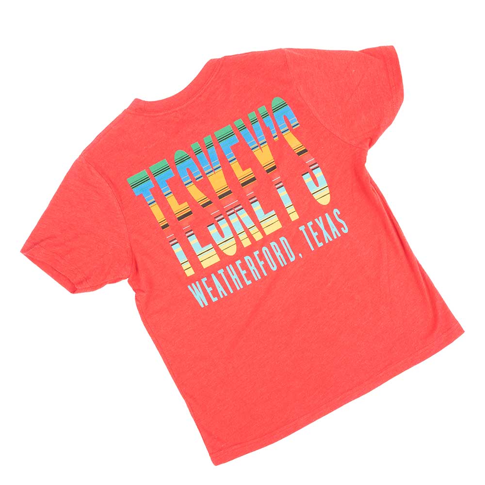 Teskey's Youth Serape Tee - Red TESKEY'S GEAR - Youth SS Shirts OURAY SPORTSWEAR   
