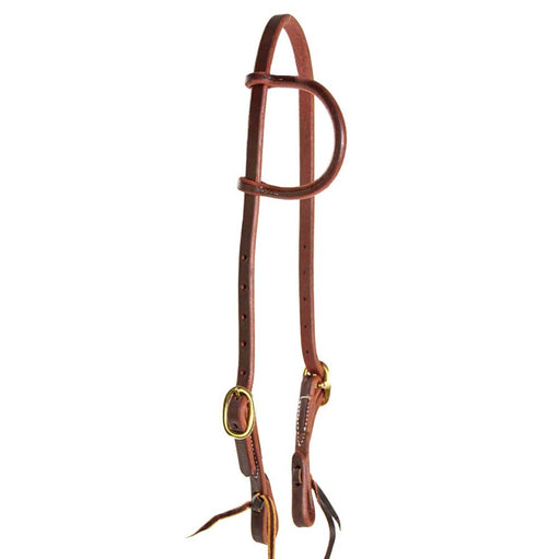 Teskey's Double Buckle One Ear Headstall Tack - Headstalls Teskey's Heavy Oil  