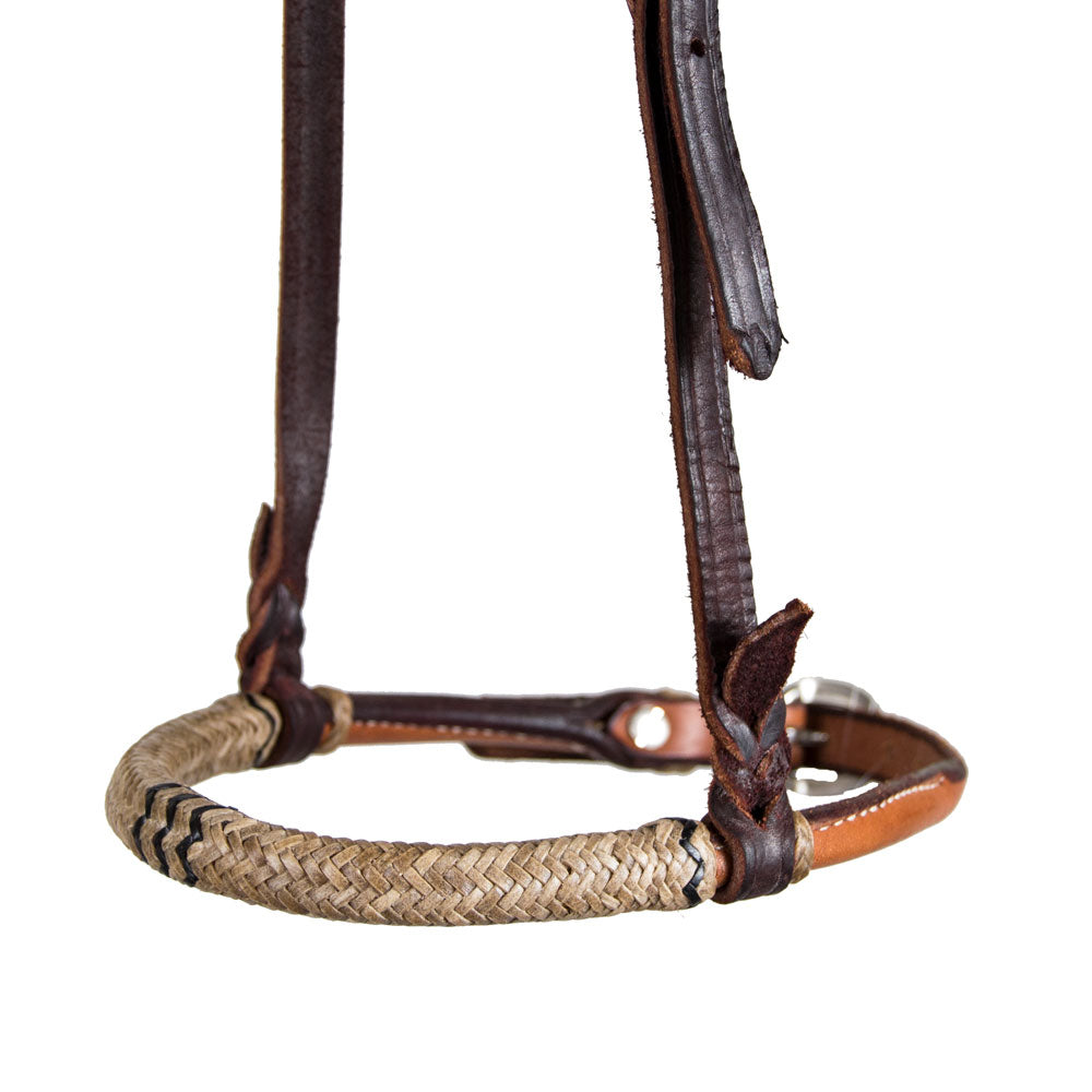 Teskey's Harness Cavesson with Rawhide Tack - Nosebands & Tie Downs Teskey's   