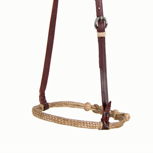 Teskey's Double Braided Rawhide Cavesson Tack - Nosebands & Tie Downs Teskey's