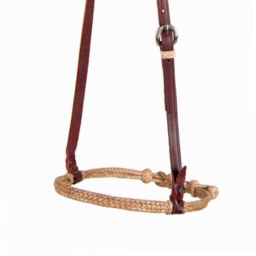 Teskey's Double Braided Rawhide Cavesson Tack - Nosebands & Tie Downs Teskey's