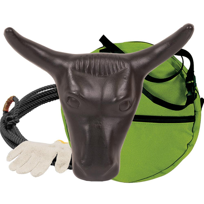 Mustang Little Looper Ropin' Kit Tack - Ropes & Roping Mustang Lime Green