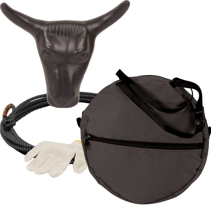 Mustang Little Looper Ropin' Kit Tack - Ropes & Roping Mustang Black