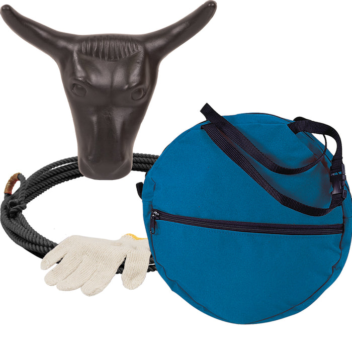 Mustang Little Looper Ropin' Kit Tack - Ropes & Roping Mustang Blue