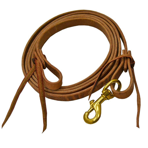 Teskey's Harness Leather Roping Reins Tack - Reins Teskey's 1/2" Light Oil 