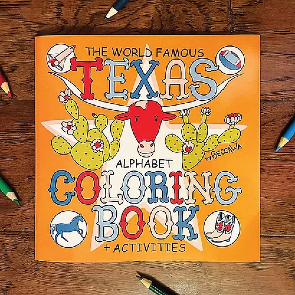 Texas Alphabet Coloring Book Farm & Ranch - Toys and DVDs - Media Sleepy Panther Design Co.   