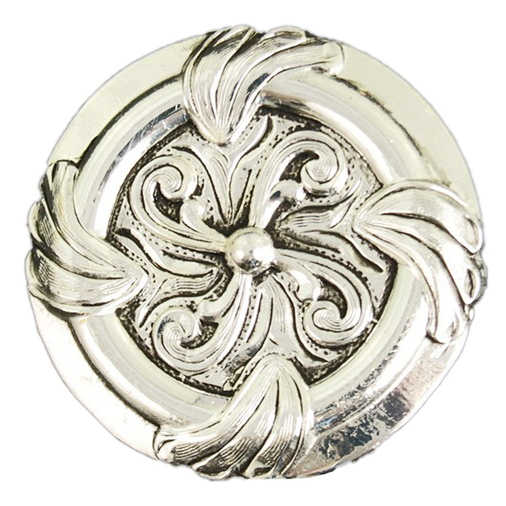 Twisted Flower Concho Tack - Conchos & Hardware - Conchos MISC 1" Chicago Screw 