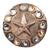 Copper Plated Star Concho Tack - Conchos & Hardware - Conchos MISC Chicago Screw 1 1/2" 