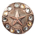 Copper Plated Star Concho Tack - Conchos & Hardware MISC Chicago Screw