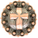 Copper Cross Berry Concho Tack - Conchos & Hardware MISC Chicago Screw 1" 