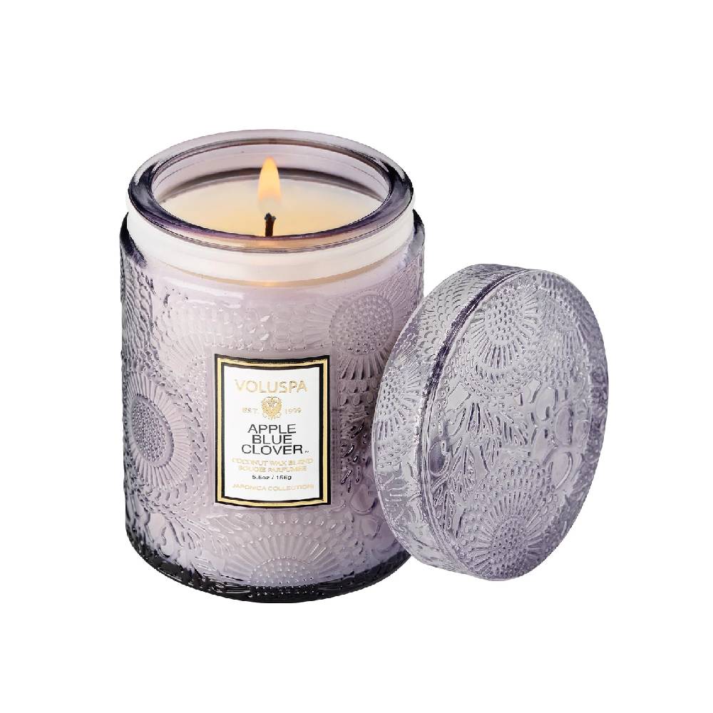 Apple Blue Clover Small Jar Candle HOME & GIFTS - Home Decor - Candles + Diffusers Voluspa   