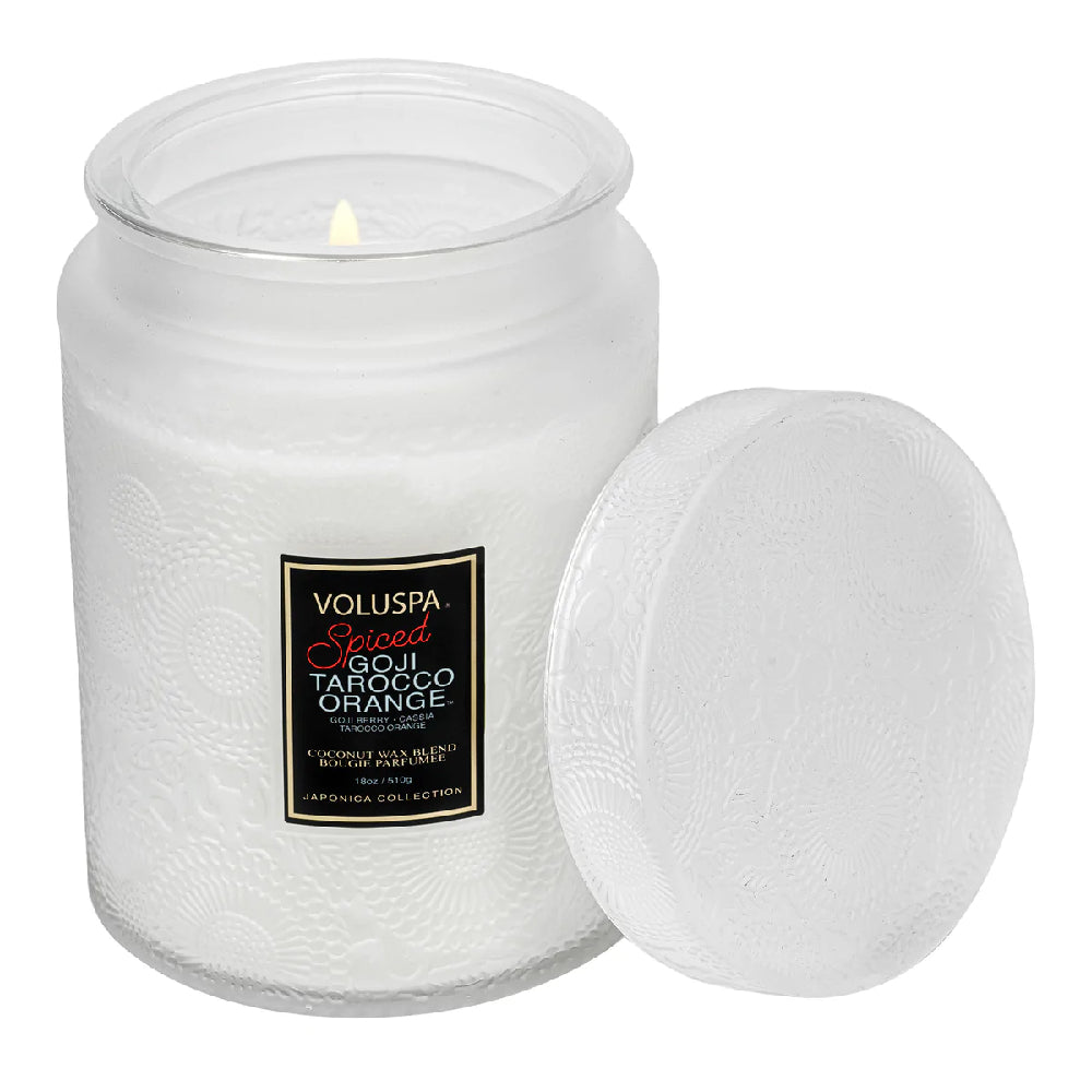 Spiced Goji Tarocco Orange Large Jar Candle HOME & GIFTS - Home Decor - Candles + Diffusers Voluspa   