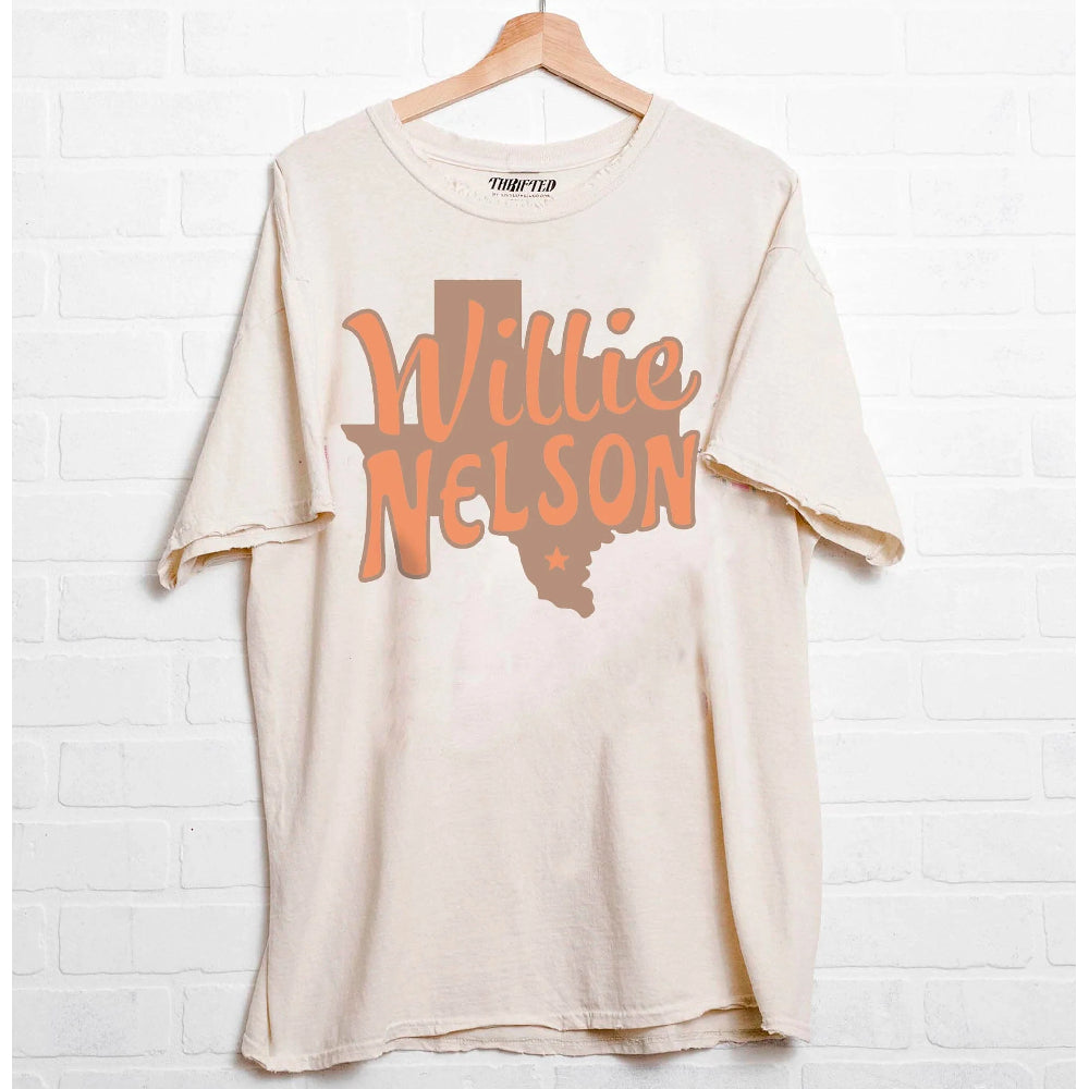 Willie Nelson Texas Tee - FINAL SALE WOMEN - Clothing - Tops - Short Sleeved Livy Lu + Liv Goods   
