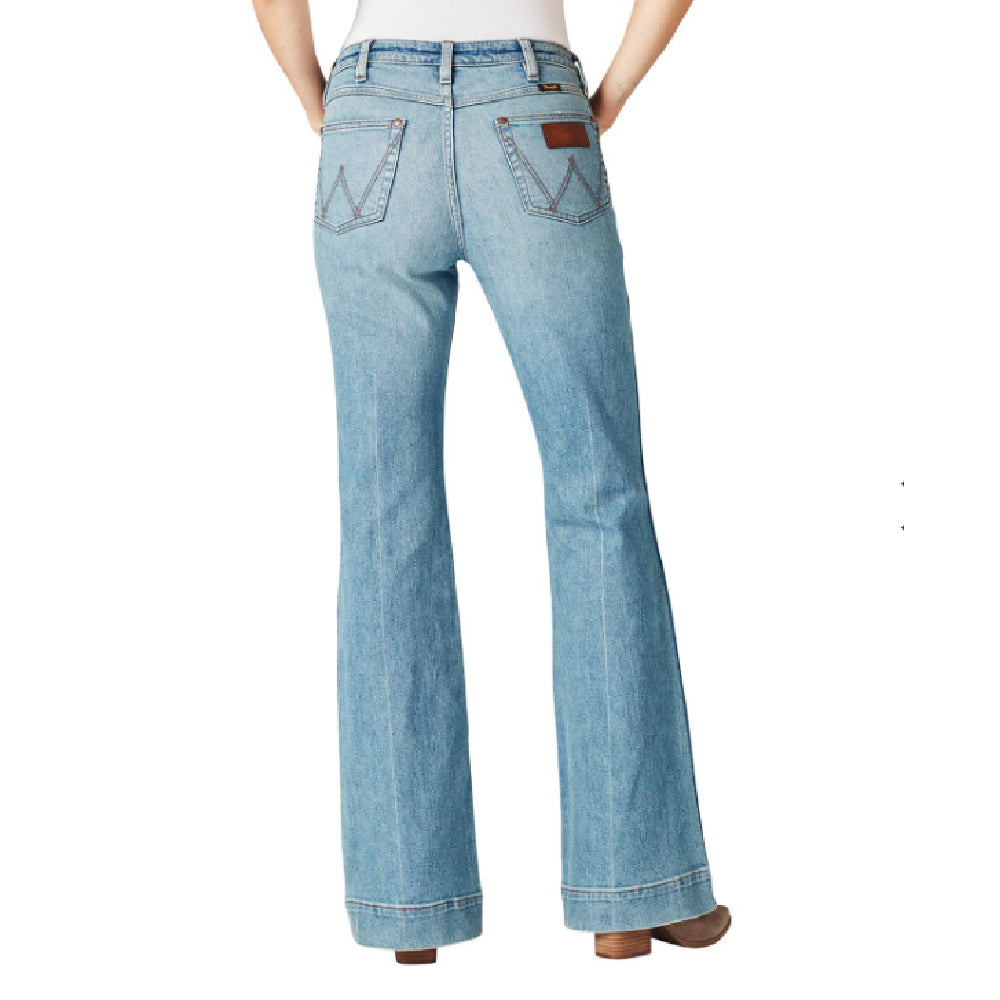 Wrangler Retro Women's Green Emma Trouser WOMEN - Clothing - Jeans WRANGLER   