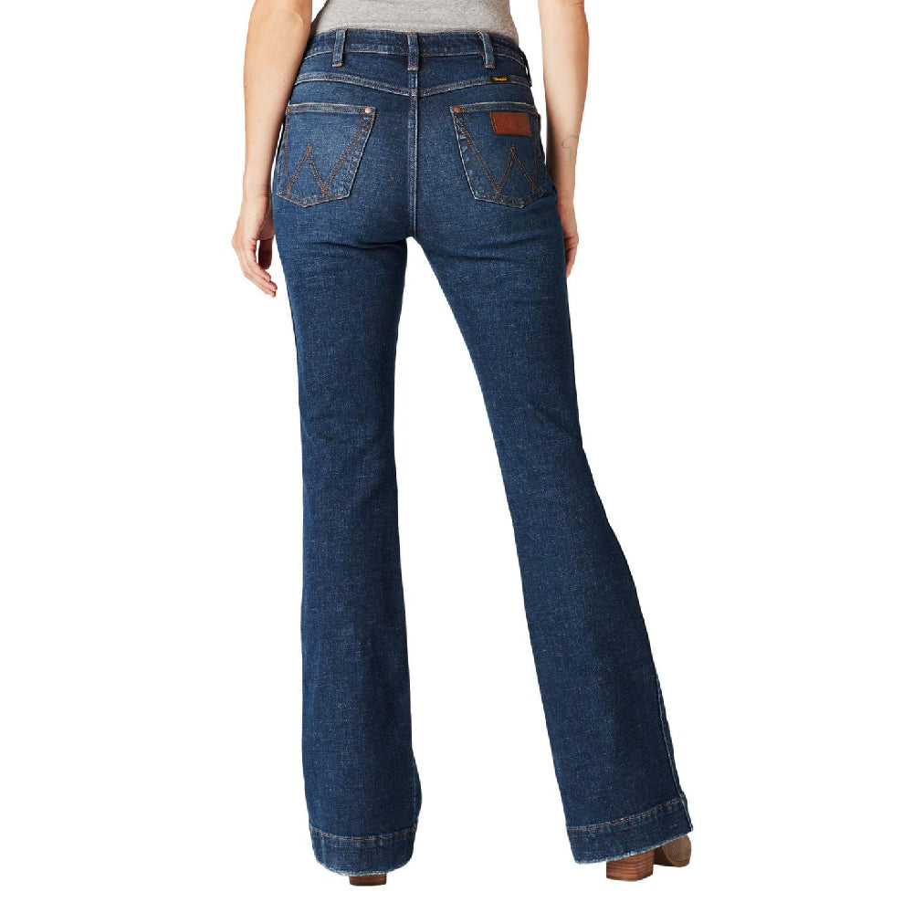 Wrangler Women's Retro Green High Rise Trouser Jean - FINAL SALE WOMEN - Clothing - Jeans Wrangler   